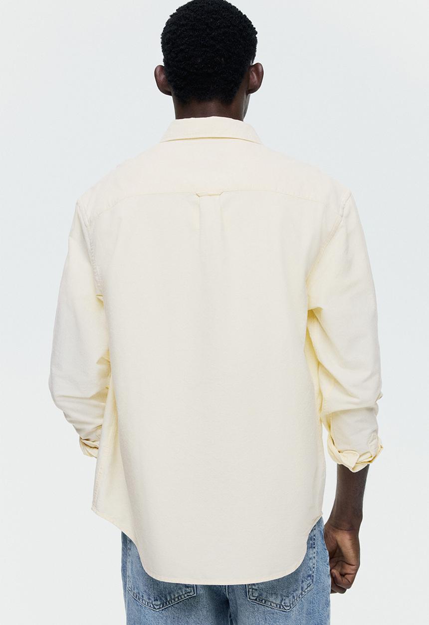 H&M - Regular fit oxford shirt - light yellow