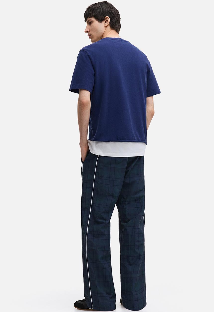 H&M - Regular fit washed t-shirt - dark blue