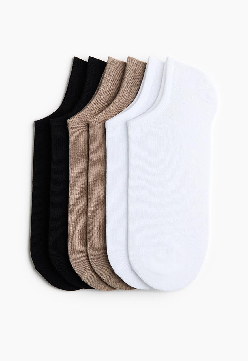 H&M - 5-pack trainer socks with lycra® - white