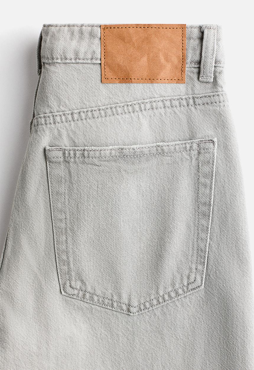 H&M - Wide high jeans - light grey