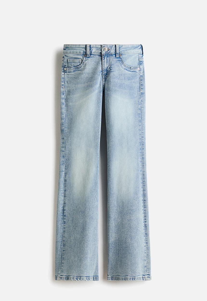 H&M - Flared low jeans - light denim blue