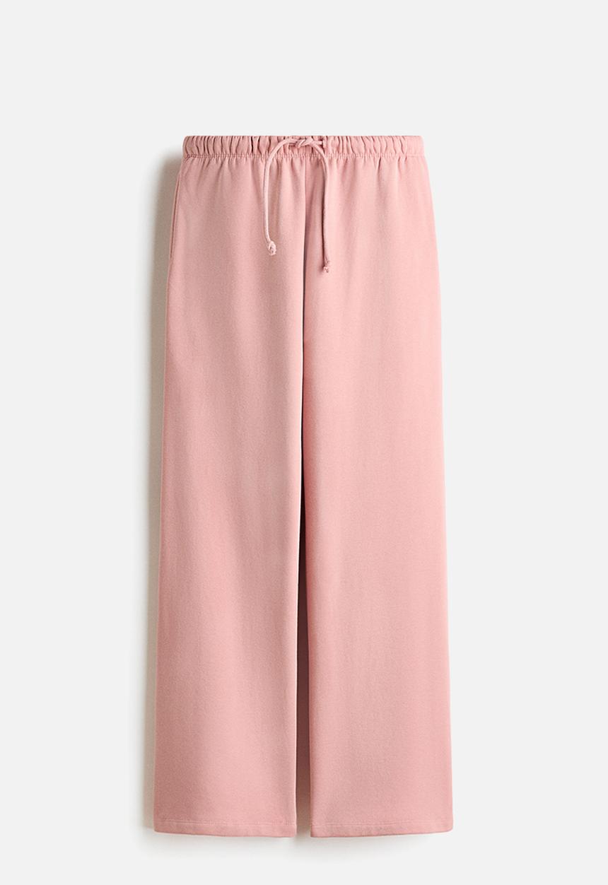 H&M - Wide joggers - light pink