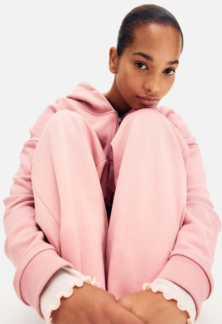 H&M - Wide joggers - light pink