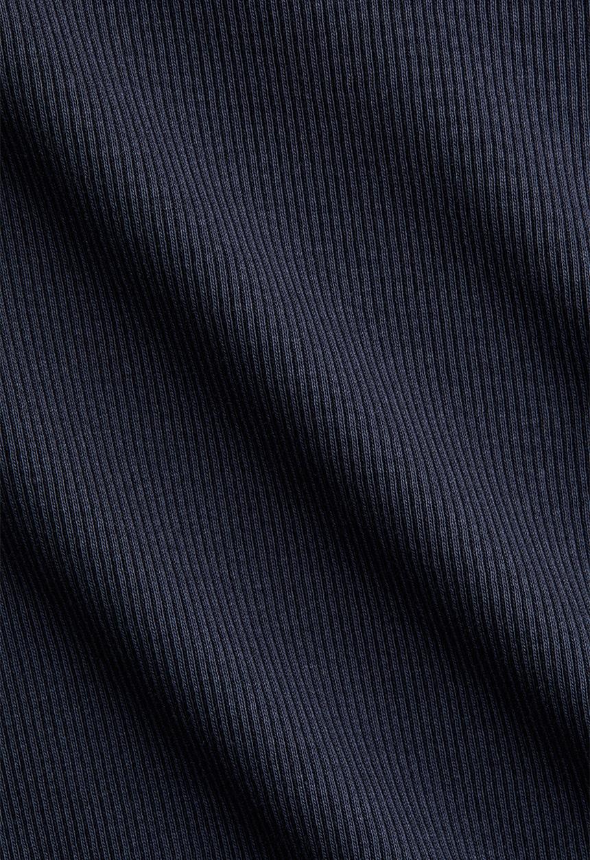 H&M - Ribbed t-shirt - navy blue