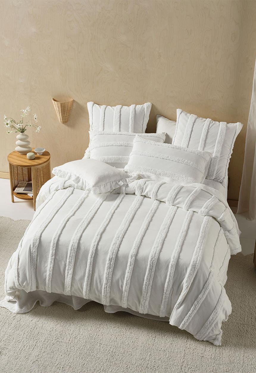 Linenhouse - Cillian Duvet Cover Set - white