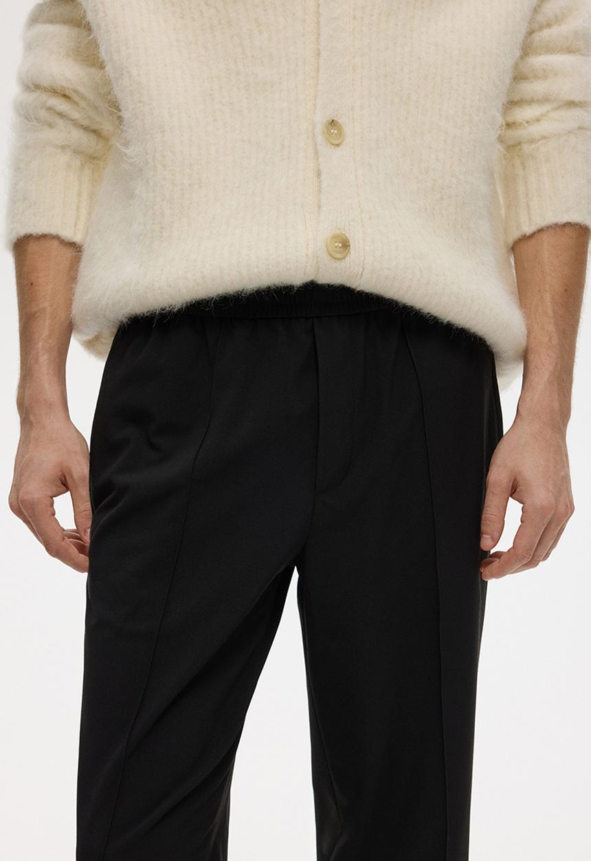 H&M - Regular fit track pants - black