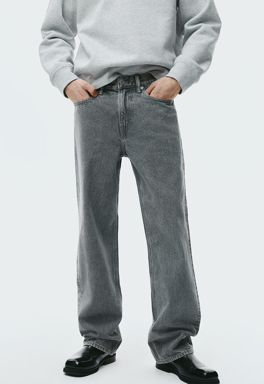 H&M - Relaxed jeans - denim grey