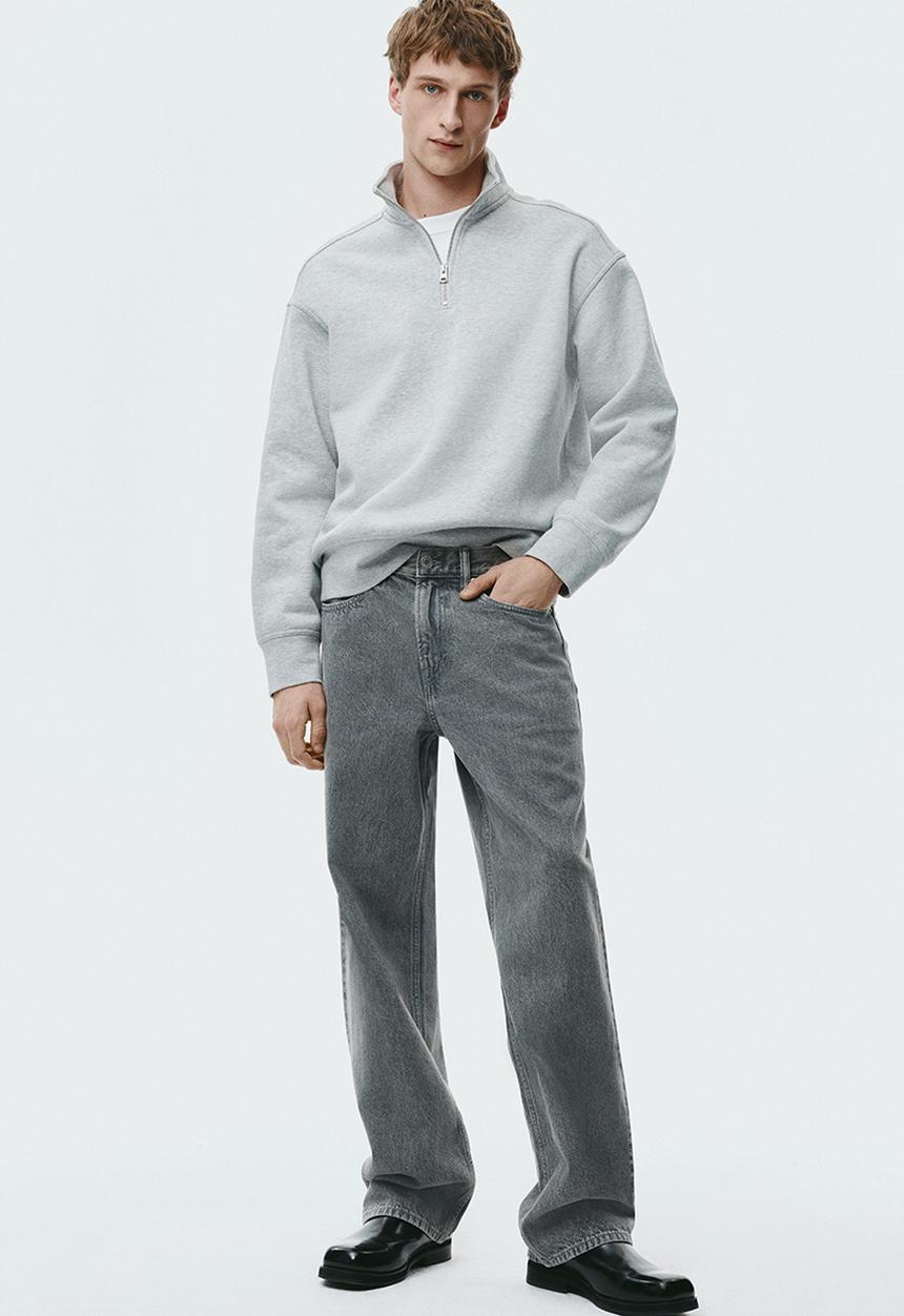 H&M - Relaxed jeans - denim grey
