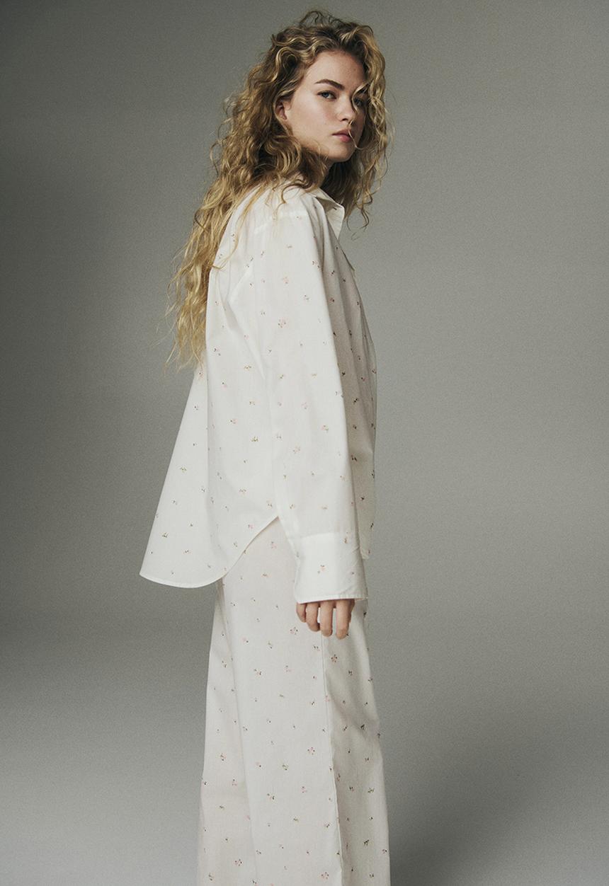 H&M - Cotton pyjamas - white/pink floral