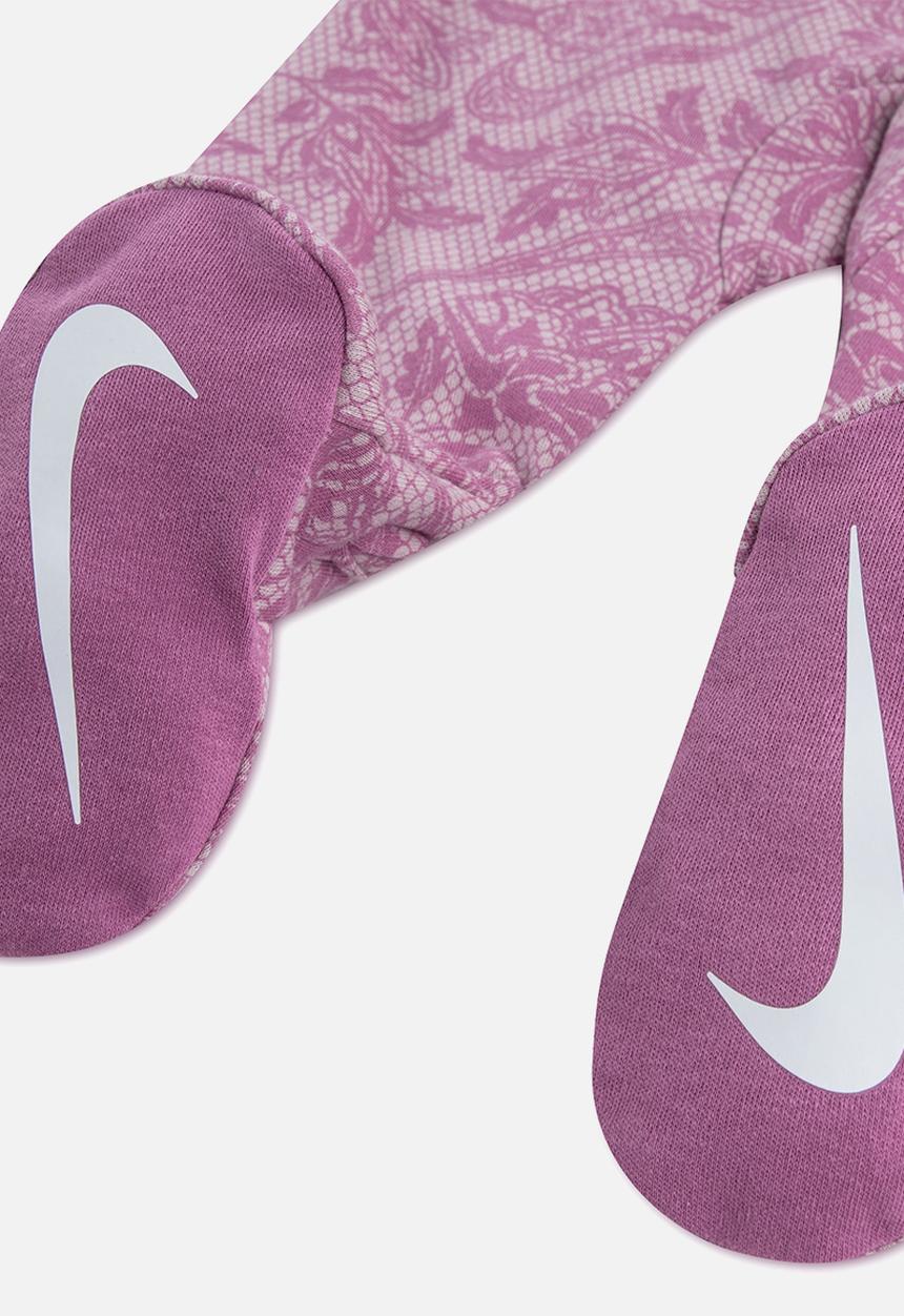 Nike - Nkg Lace It Up Footed Coverall - Light Magenta
