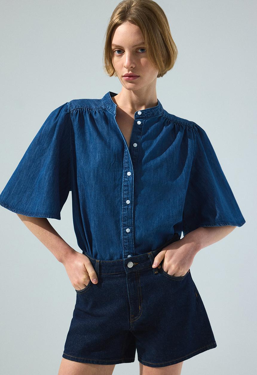 H&M - Denim blouse - denim blue
