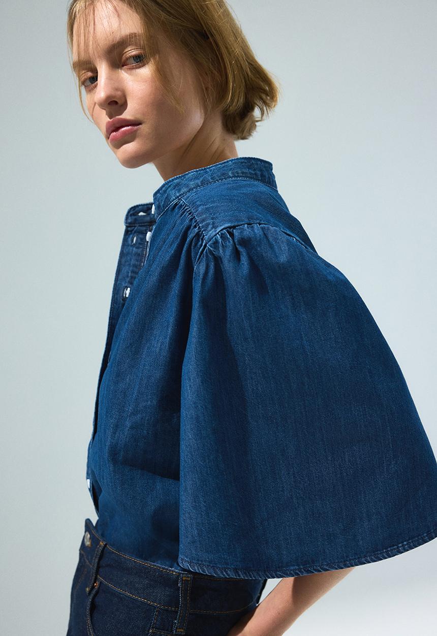 H&M - Denim blouse - denim blue
