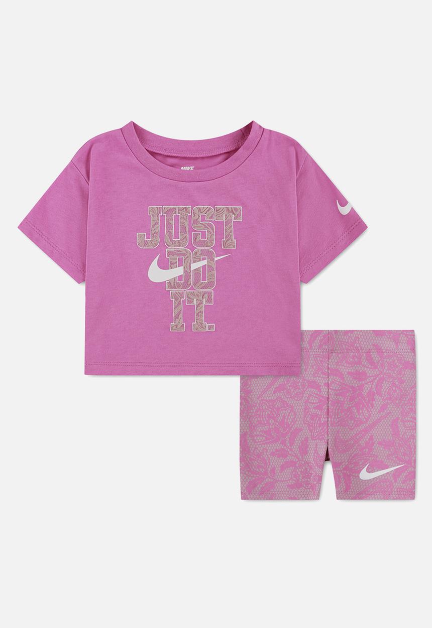 Nike - Nkg Lace It Up Bike Short Set - Light Magenta
