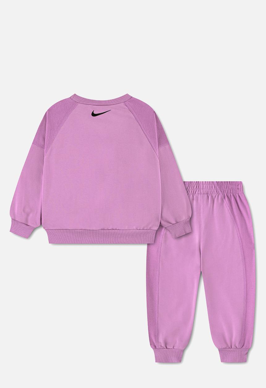 Nike - Nkn E1D1 Gfx Ft Crew Set - Light Magenta