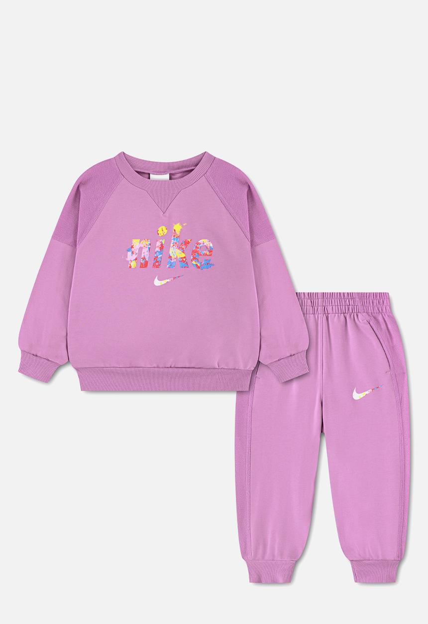 Nike - Nkn E1D1 Gfx Ft Crew Set - Light Magenta