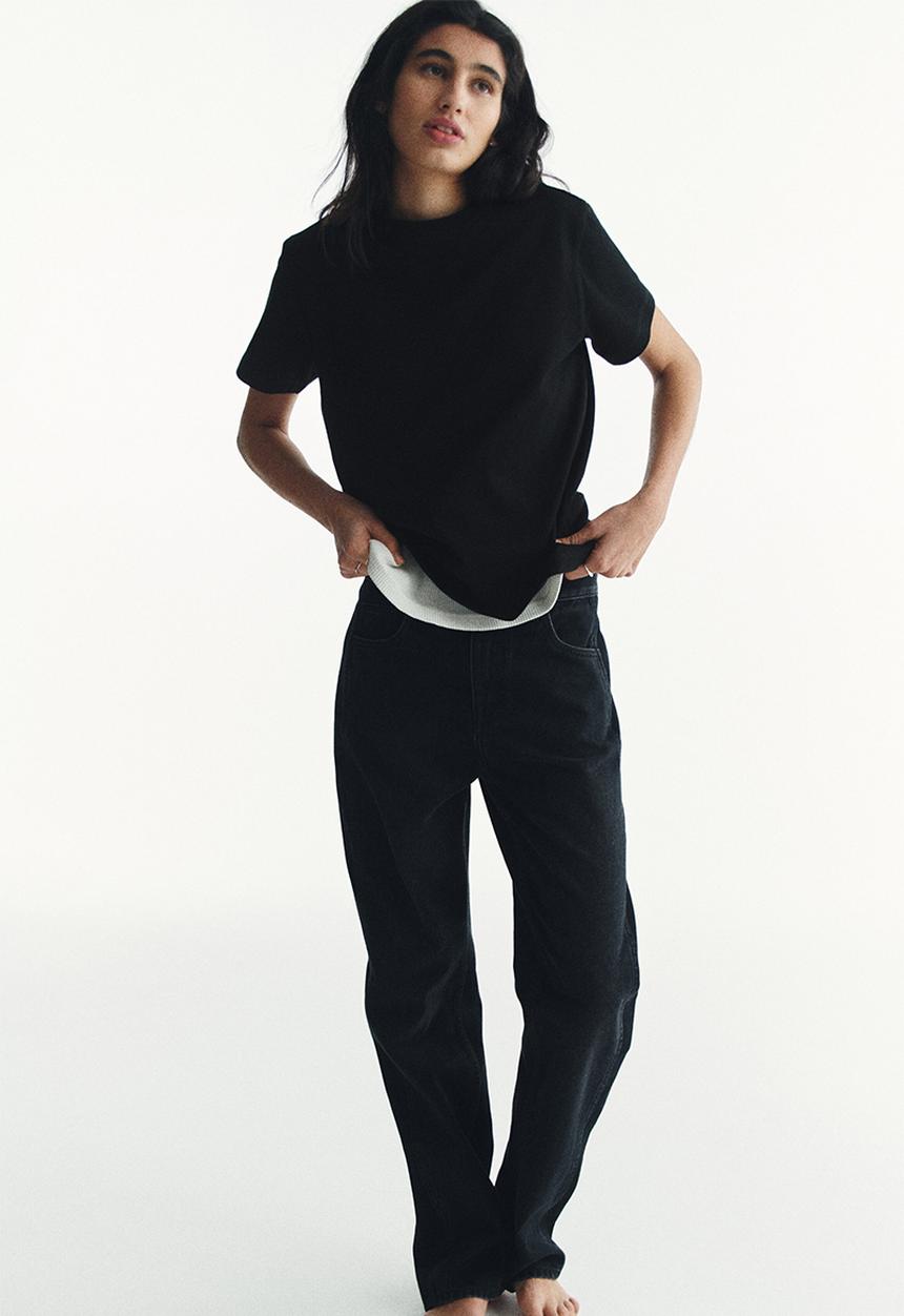 H&M - Oversized cotton T-shirt - black