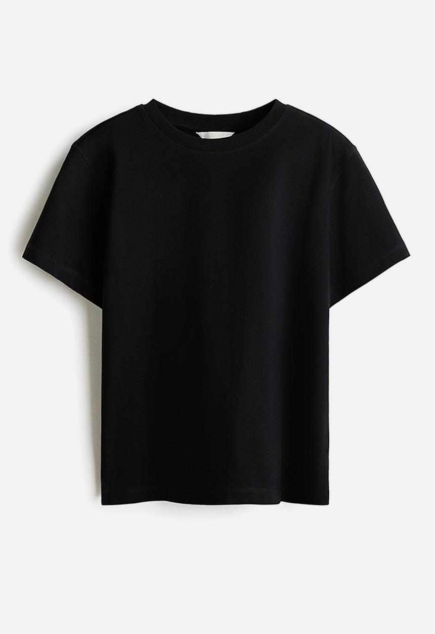 H&M - Oversized cotton T-shirt - black