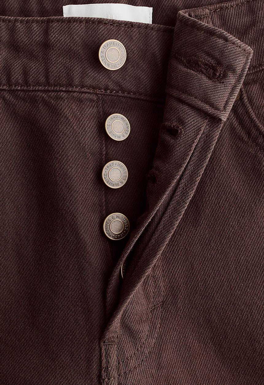H&M - Wide regular jeans - dark brown