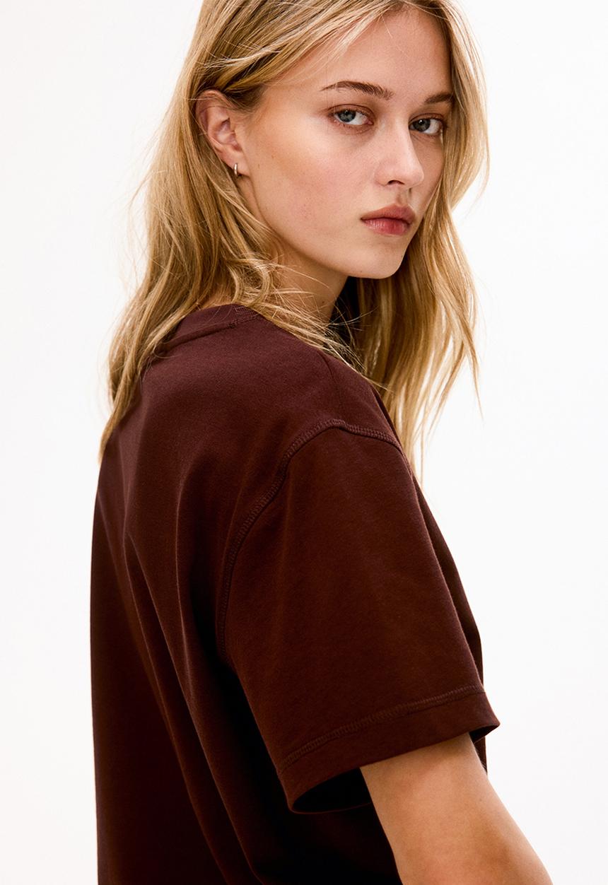 H&M - Oversized cotton T-shirt - brown