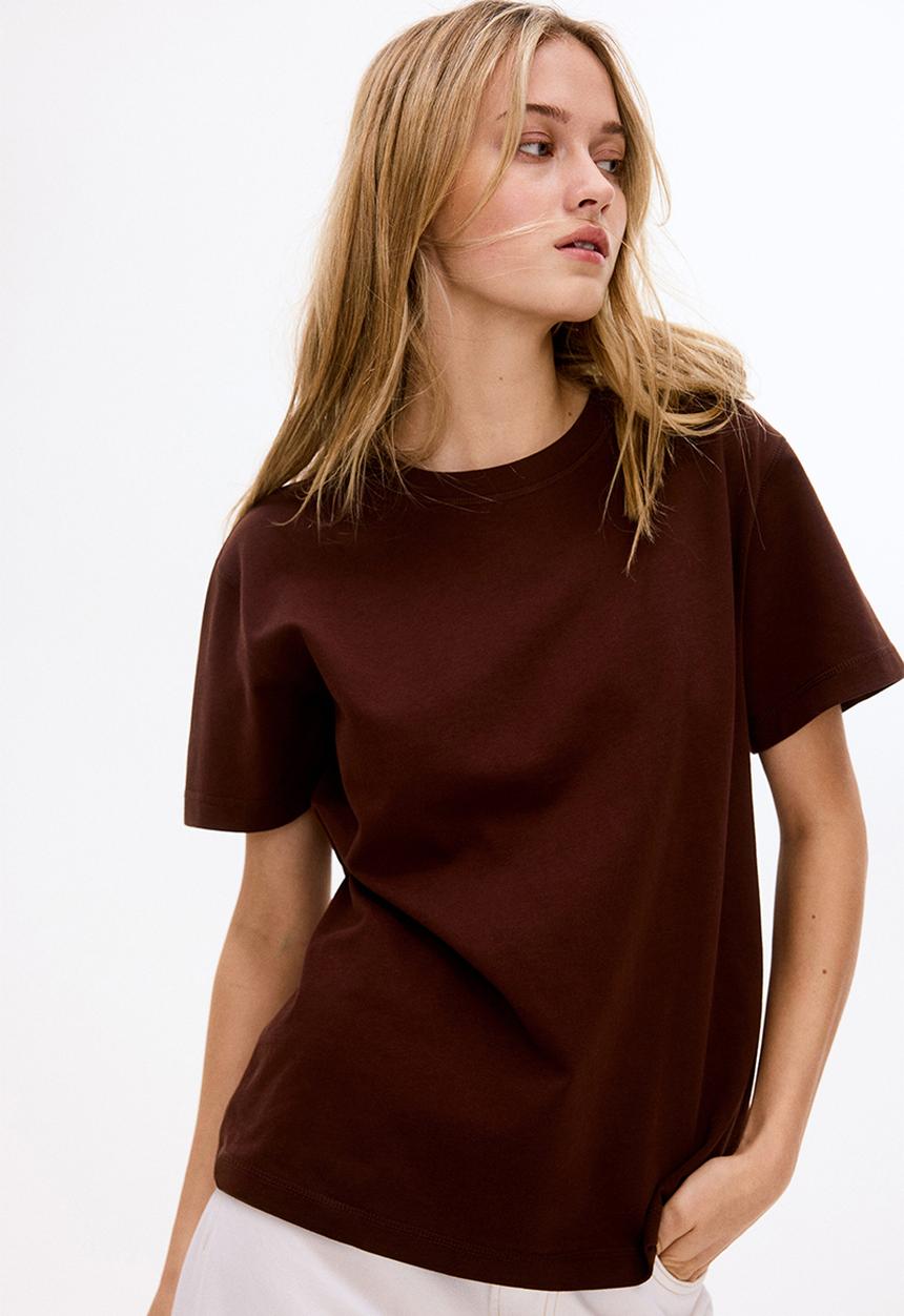 H&M - Oversized cotton T-shirt - brown