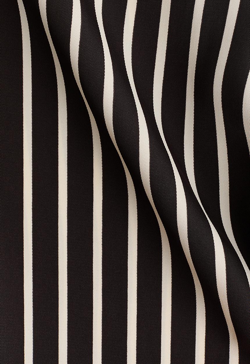 H&M - Pull-on trousers - dark brown/striped