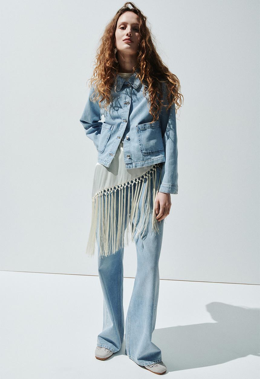 H&M - Denim jacket - light denim blue