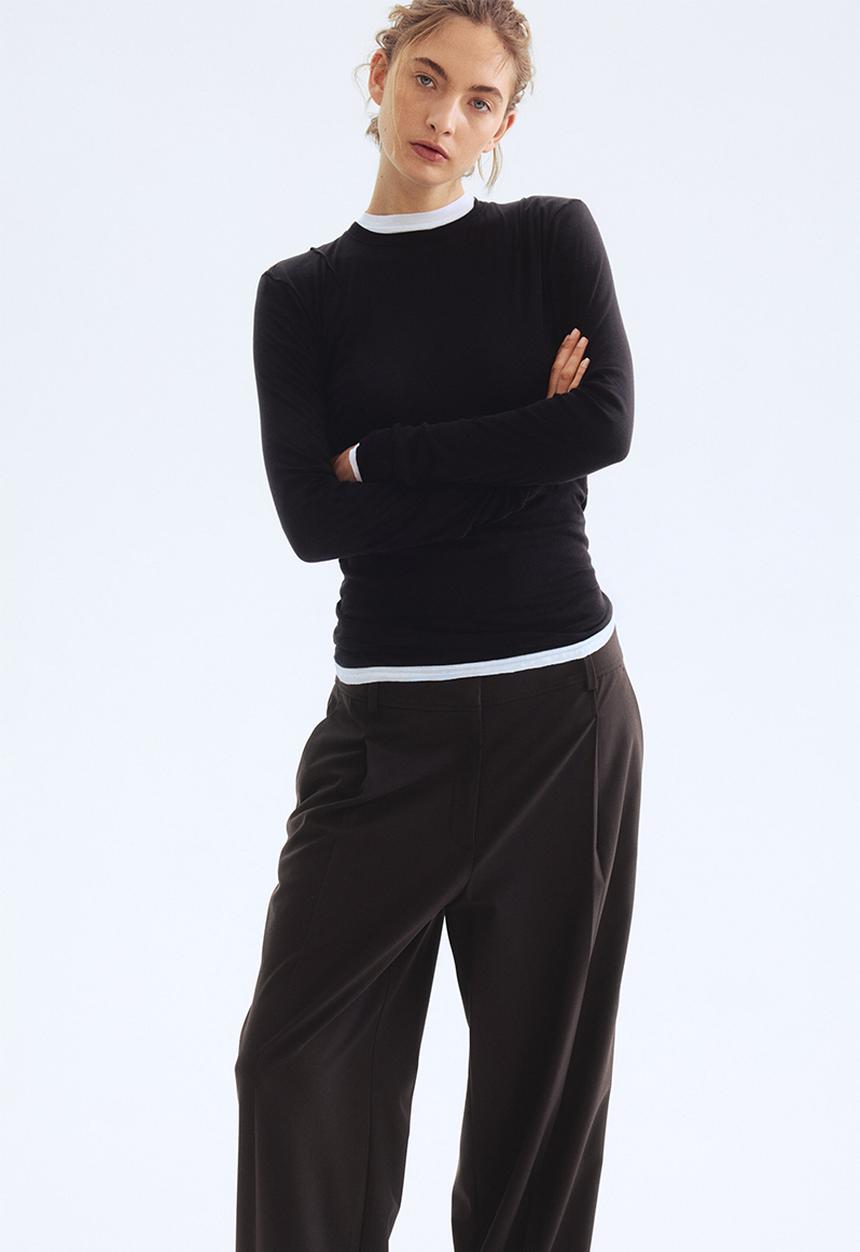 H&M - Wide trousers - dark brown