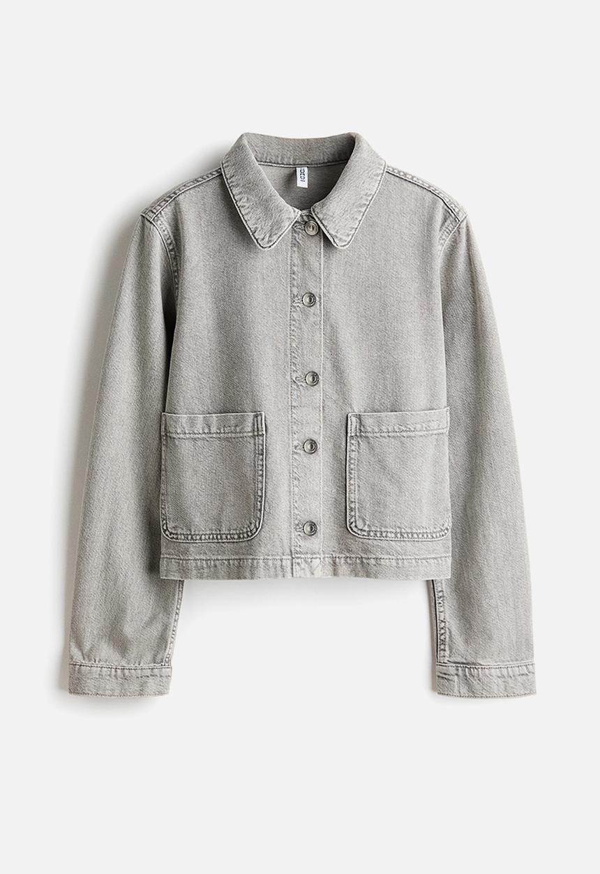 H&M - Denim jacket - light denim grey
