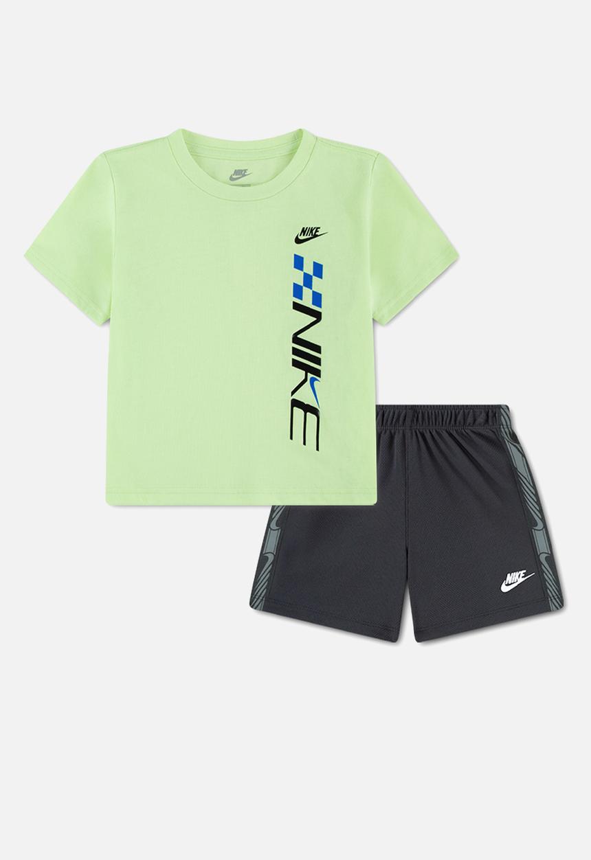 Nike - Nkb B Nsw V Lap Mesh Short Set - Dk Smoke Grey
