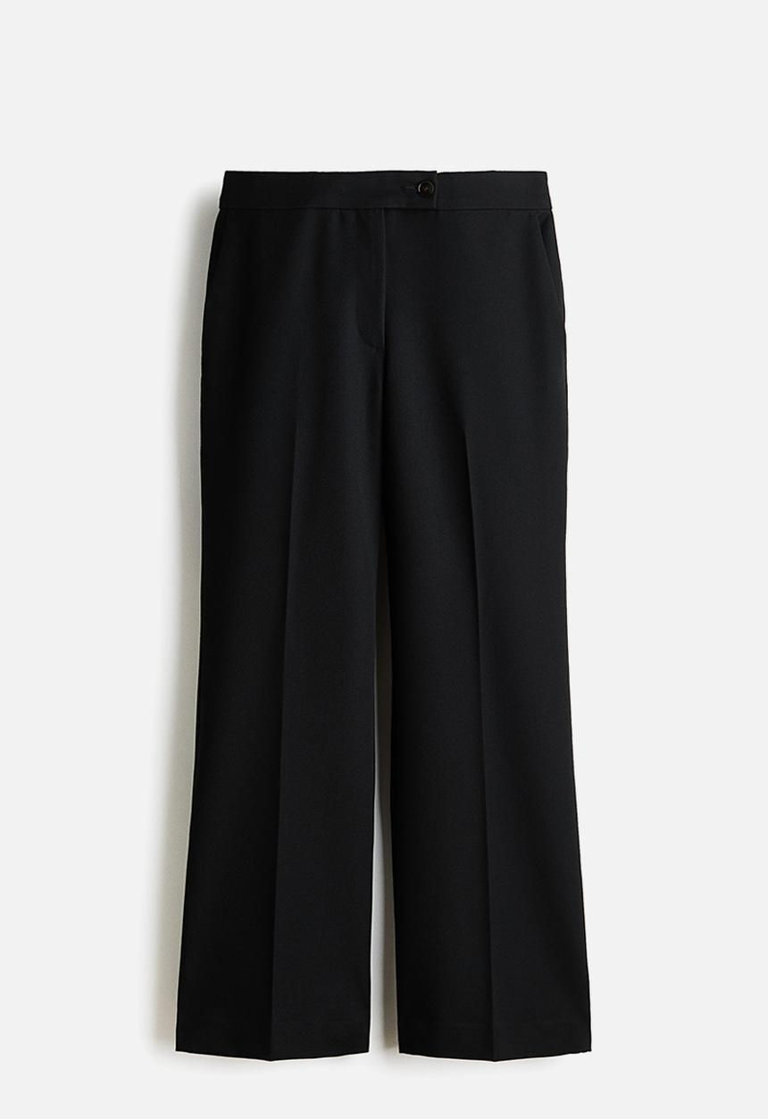 H&M - Bootcut ankle-length trousers - black
