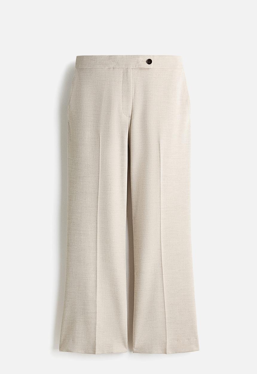 H&M - Bootcut ankle-length trousers - light beige