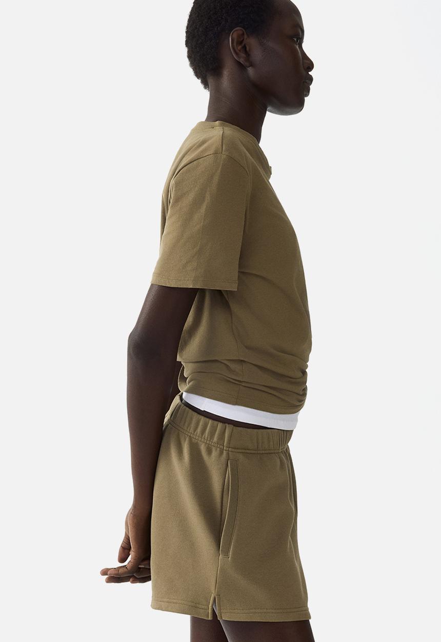 H&M - Sweatshorts - khaki green