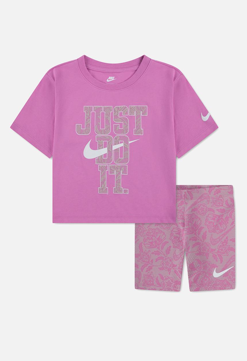 Nike - Nkg Lace It Up Bike Short Set - Light Magenta
