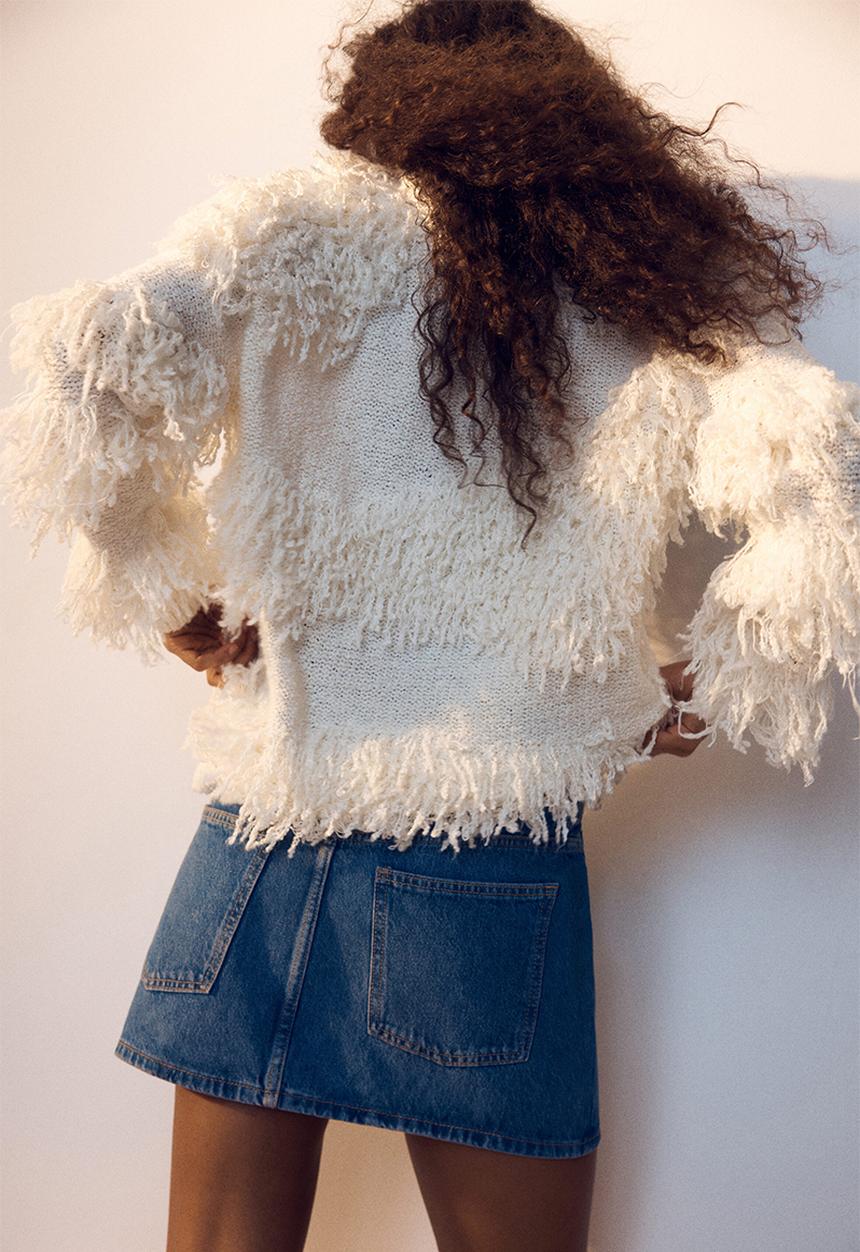 H&M - Short denim skirt - denim blue