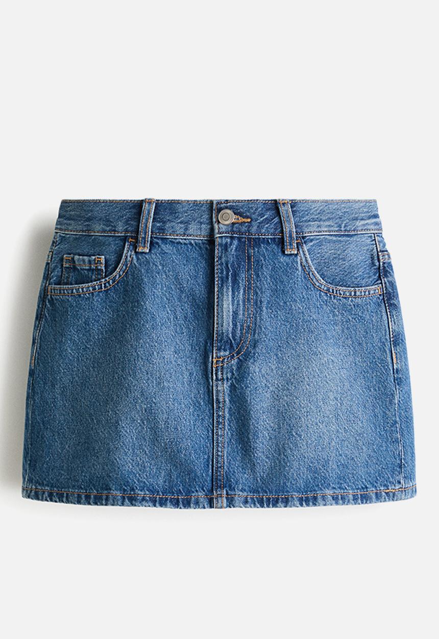 H&M - Short denim skirt - denim blue