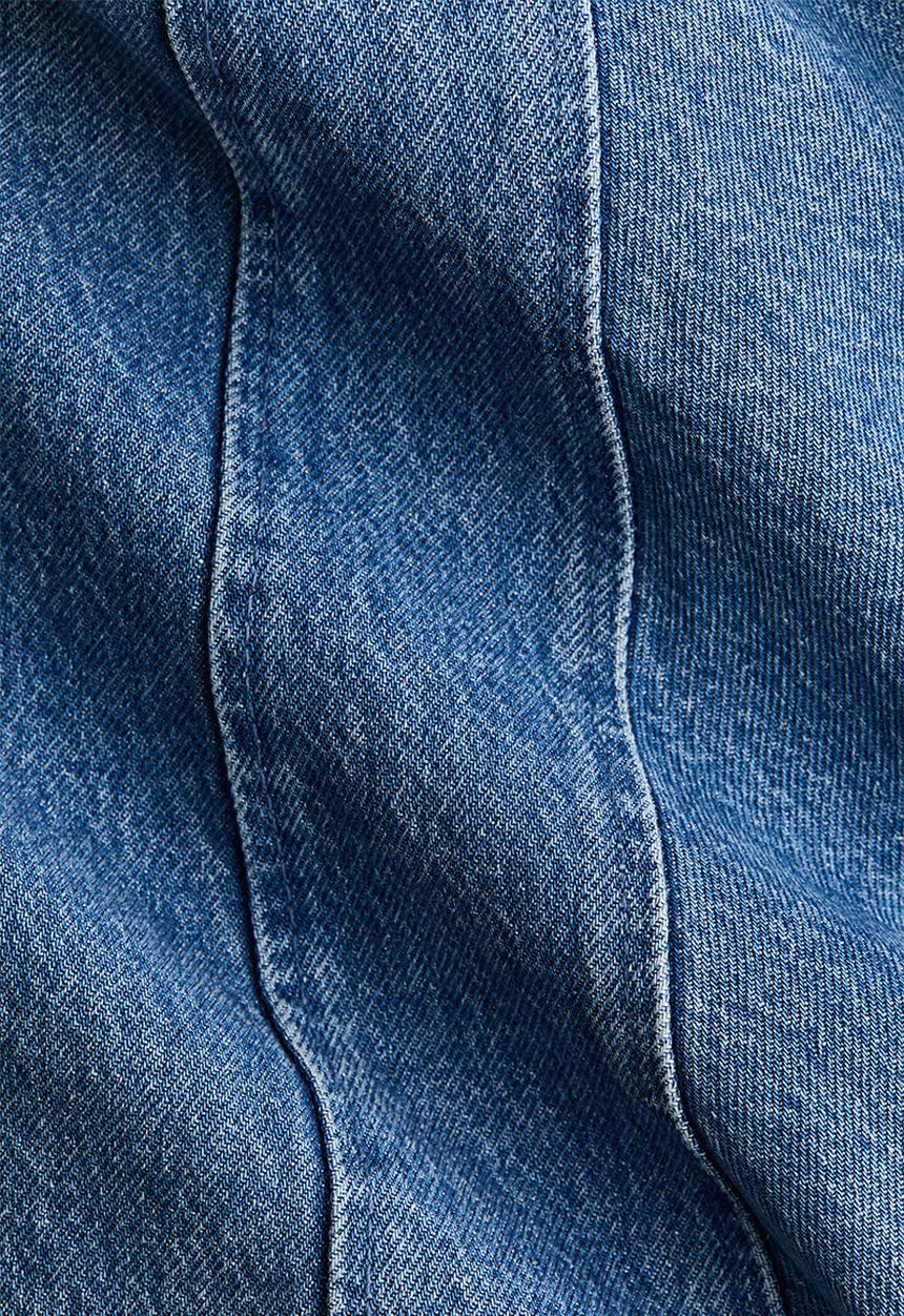 H&M - Flared-skirt denim dress - denim blue