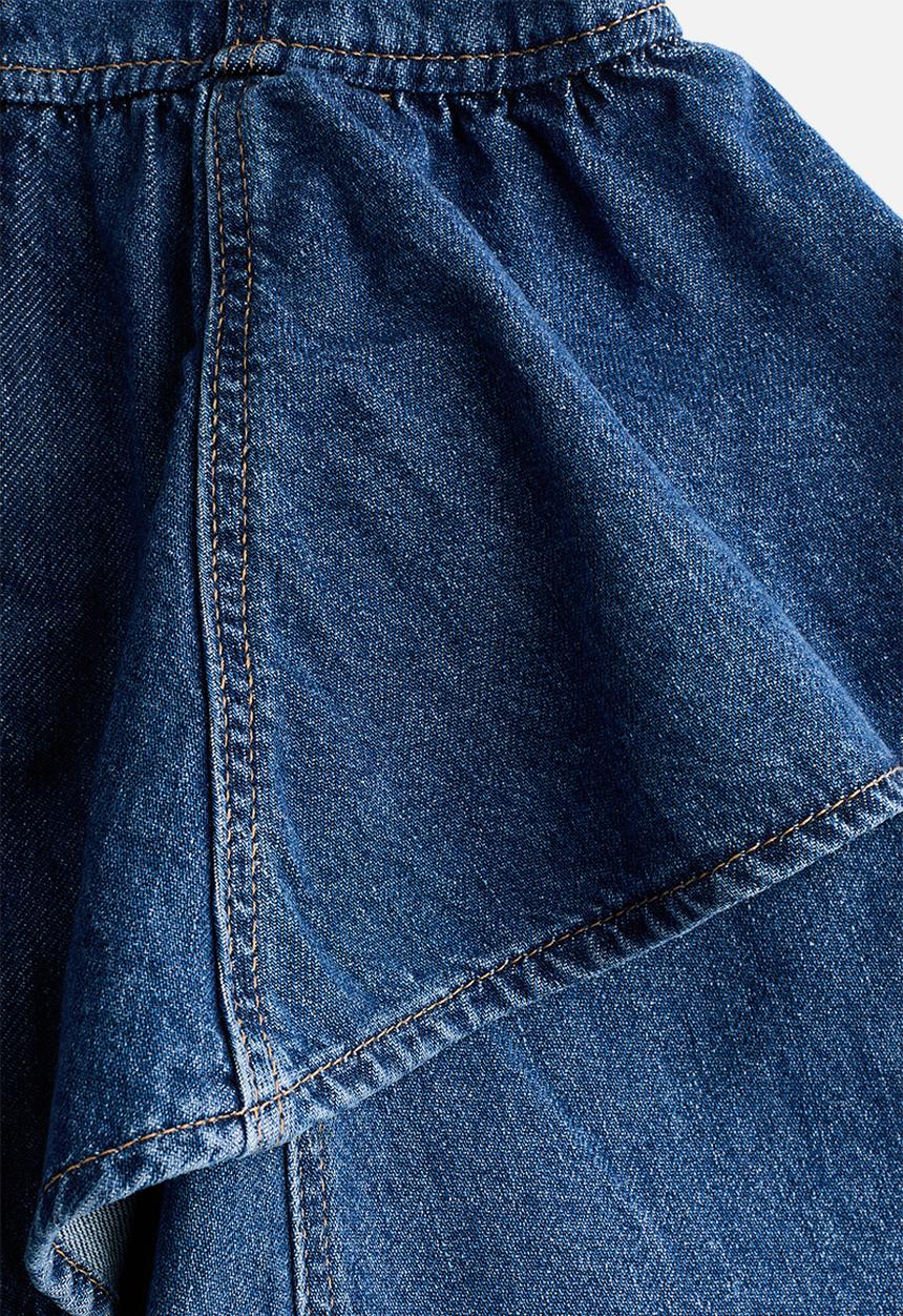 H&M - Flared-skirt denim dress - denim blue