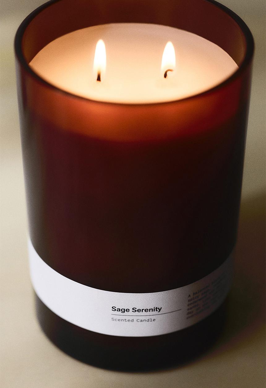 H&M - Two-wick scented candle - sage serenity