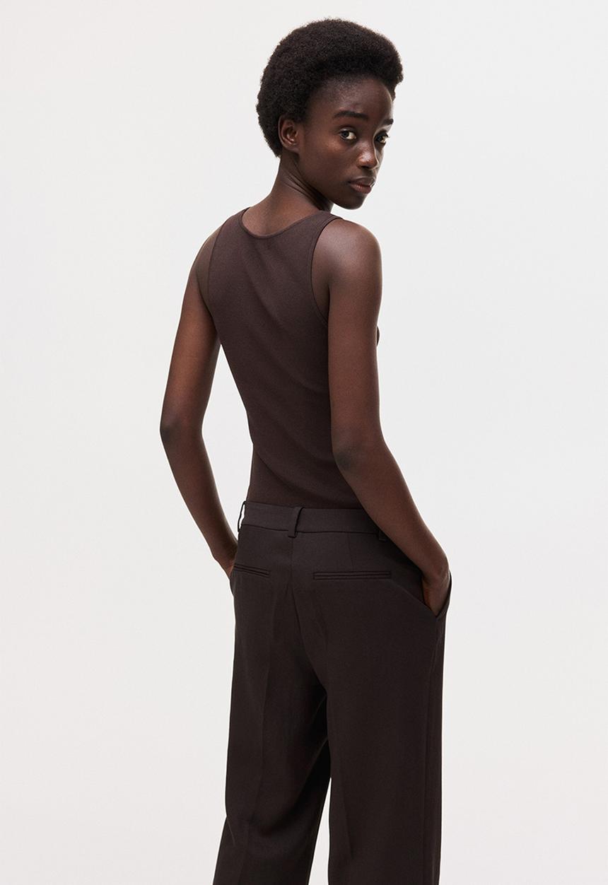 H&M - Tailored trousers - dark brown
