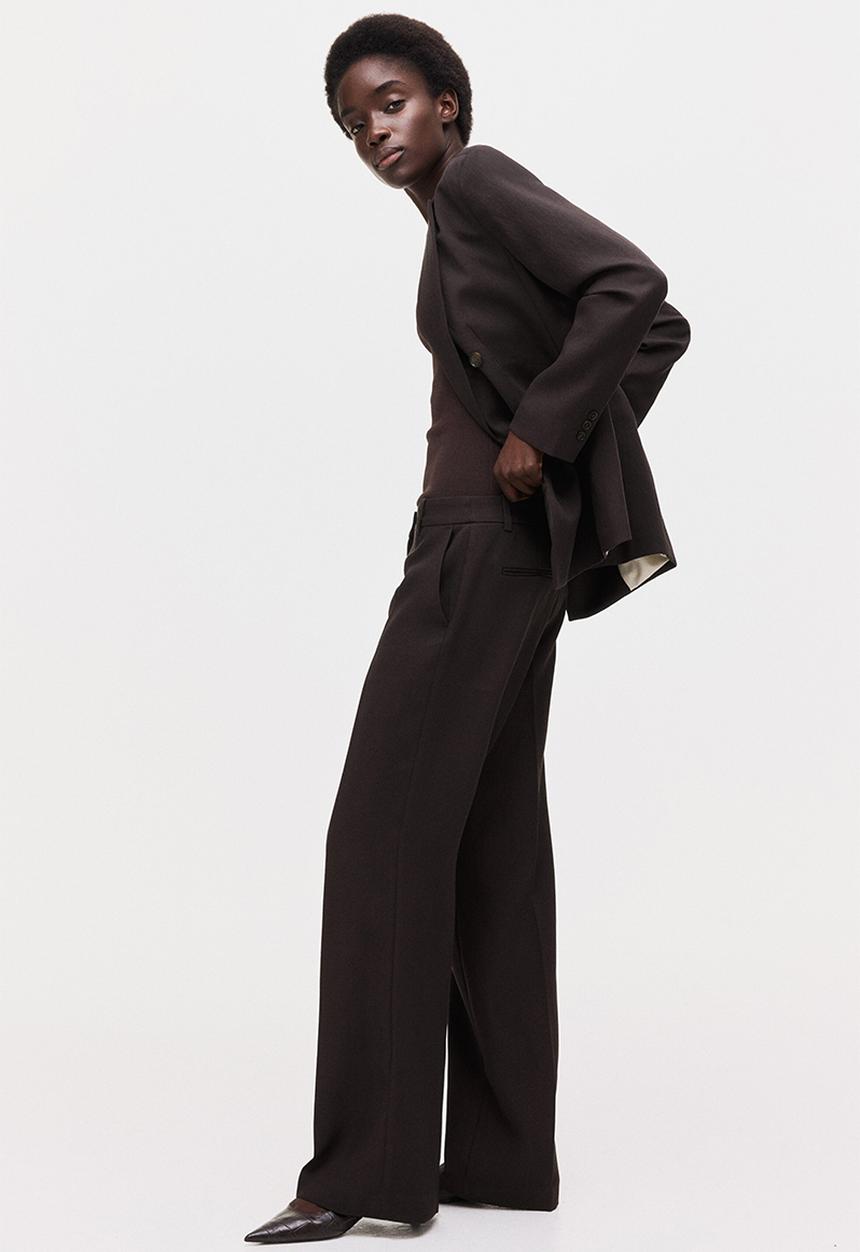 H&M - Tailored trousers - dark brown