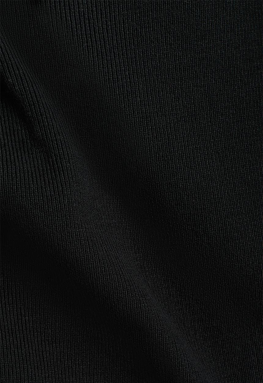 H&M - Fine-knit t-shirt - black