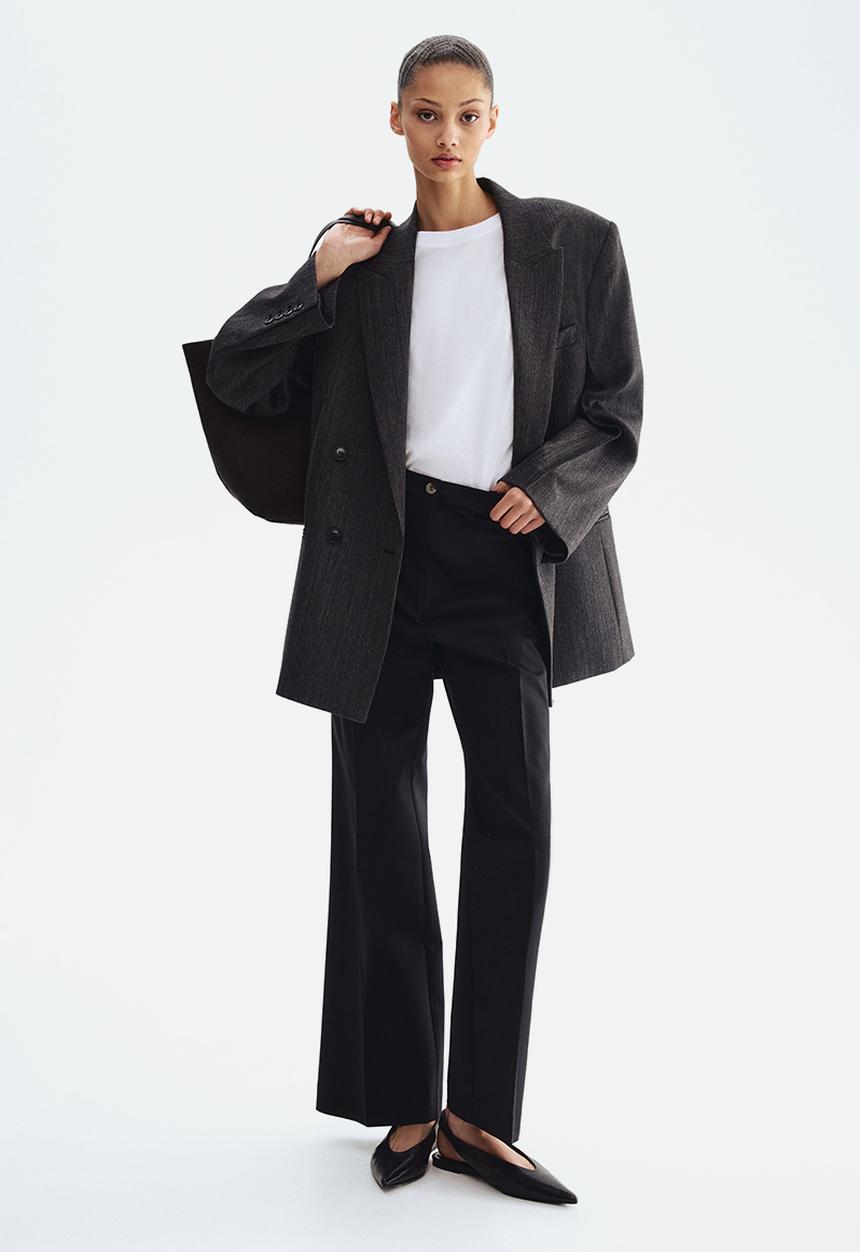 H&M - Bootcut trousers - black