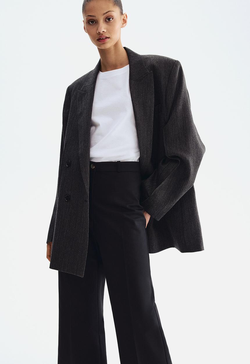 H&M - Bootcut trousers - black