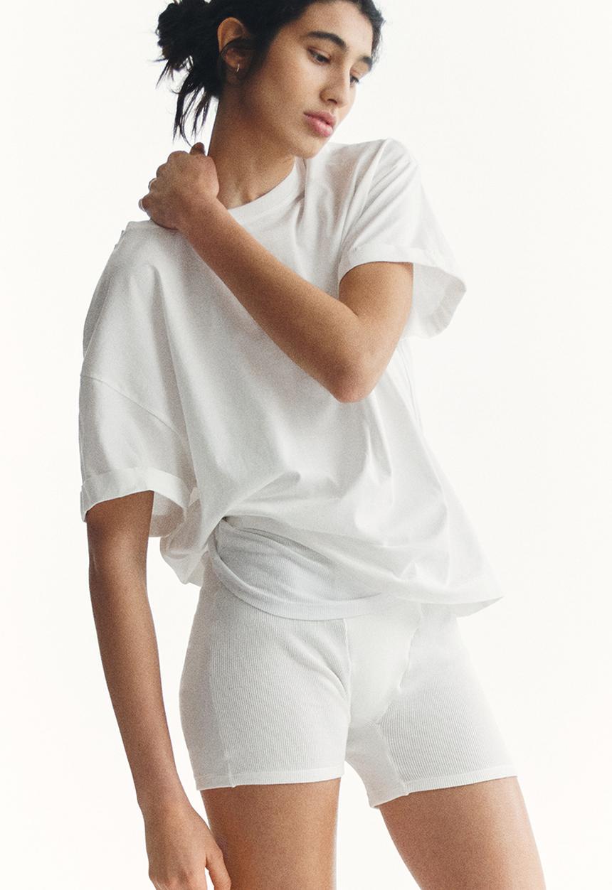H&M - Loose-fit cotton t-shirt - white