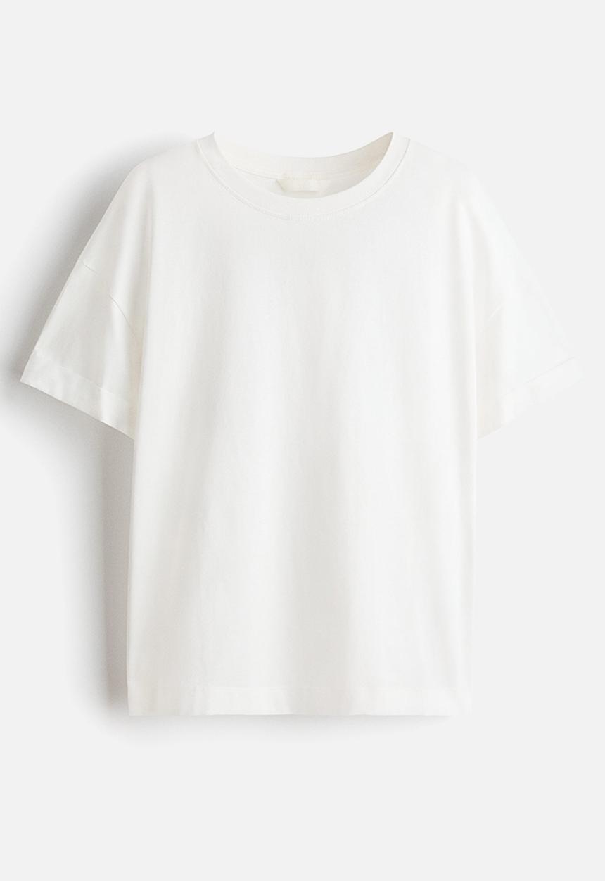 H&M - Loose-fit cotton t-shirt - white