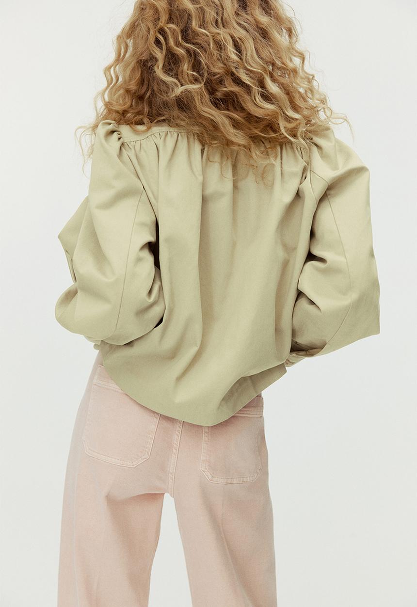 H&M - Wide high jeans - powder pink
