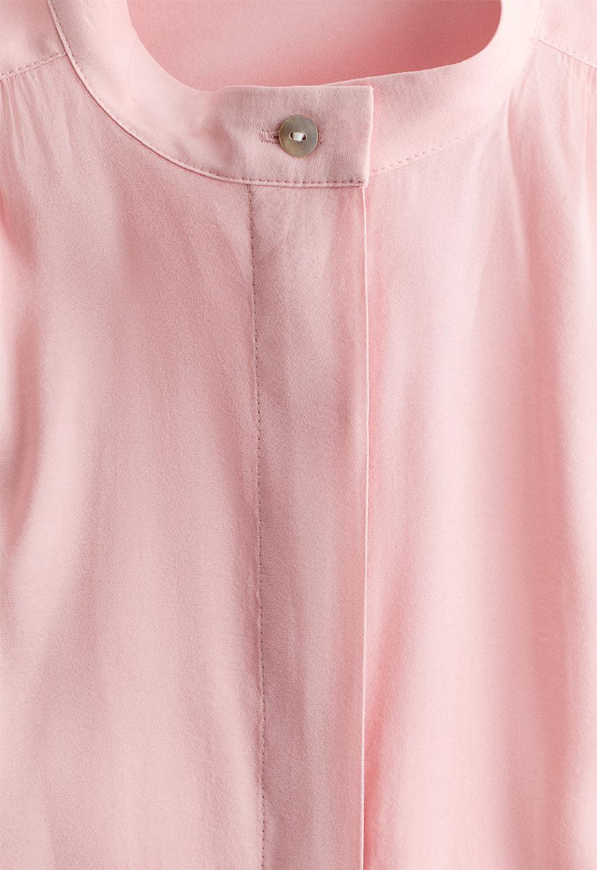 H&M - Puff-sleeved blouse - light pink