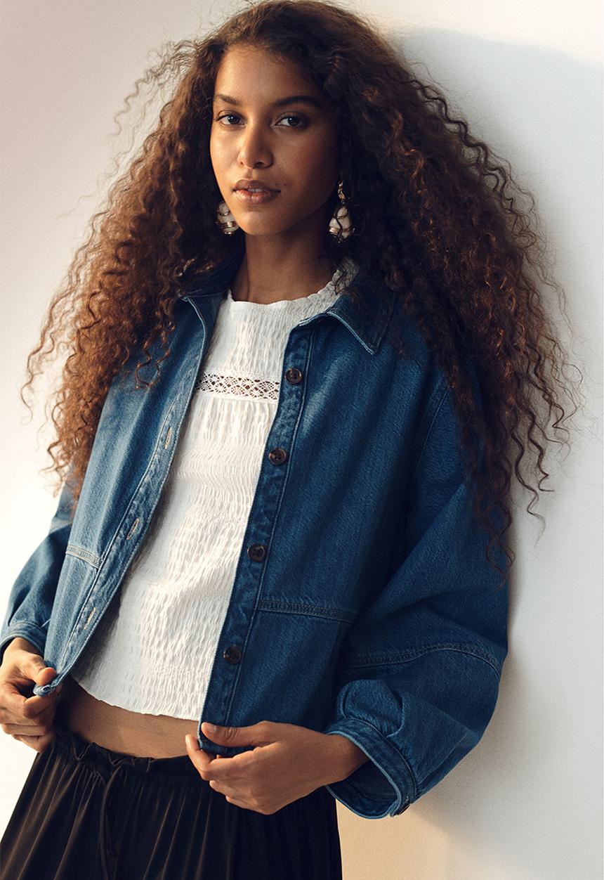 H&M - Denim shirt - denim blue
