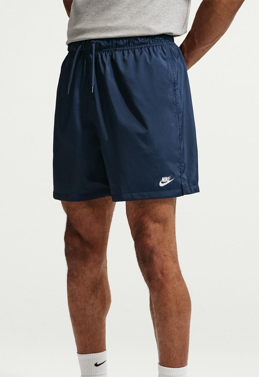 Nike - NSW  Club Woven Flow Shorts - Navy Obsidian/  White