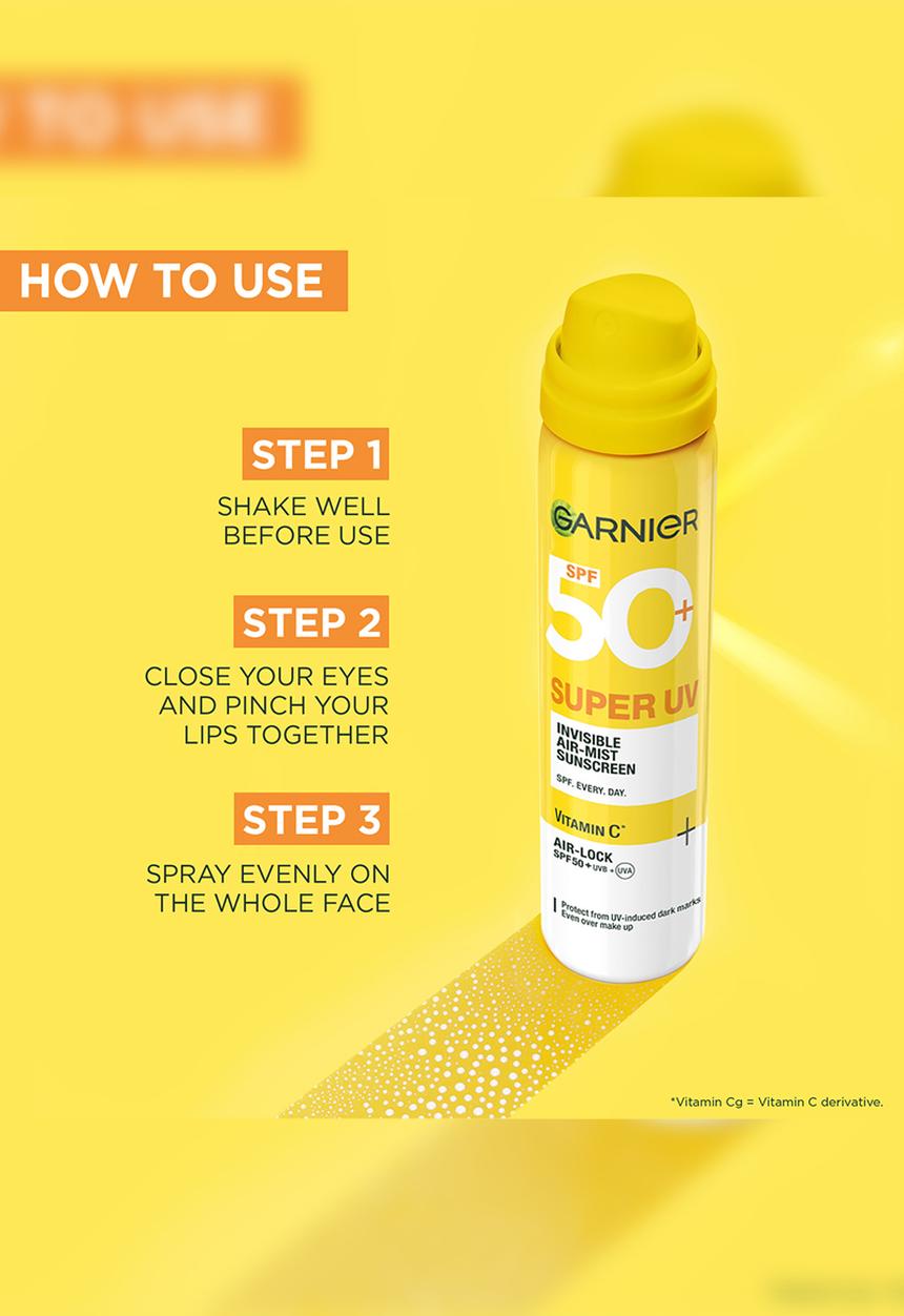 Garnier - Super UV Invisible Air-Mist Sunscreen - 75ml